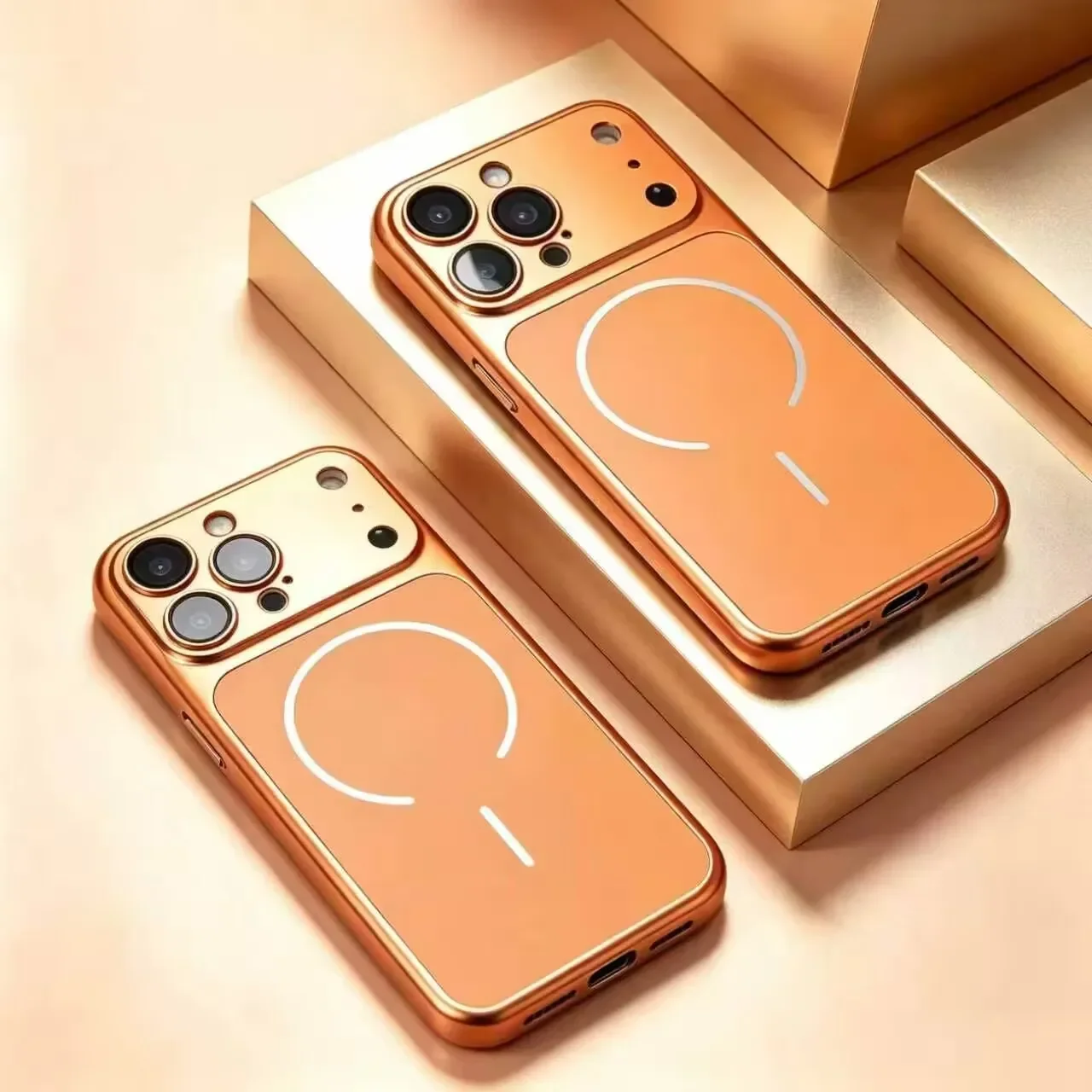 Luxe, officiële, bordeauxrode magnetische hoes voor iPhone 18, 17, 16, 15, 14, 13 Pro Max, met MagSafe-compatibiliteit, mat oppervlak en schokabsorberende achterkant.