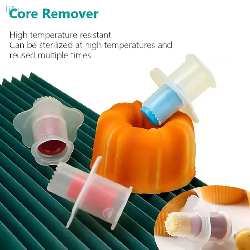 

Креативный копач для кексов, торта, сделай сам, устройство для удаления сердцевины для кондитерских изделий, кексов, плунжер, резак для выпечки, украшения, инструменты для копания отверстий