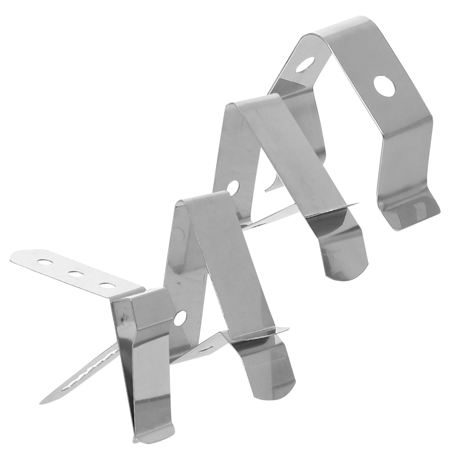 

4Pcs Stainless Steel Thermometer Clip Heat-Resistant Probe Holder for Bbq Grill Cooking Multifunctional Food Temperature Reading