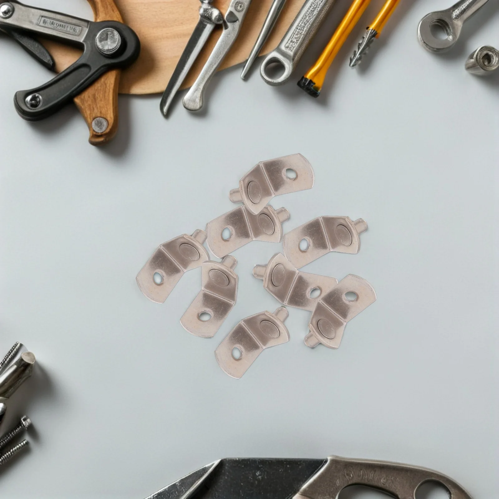 100 قطعة من دعامات الرف غير المرئية أوتاد دعم الرف المخفية شديدة التحمل للزجاج والأرفف الخشبية وخزانة المطبخ والحمام