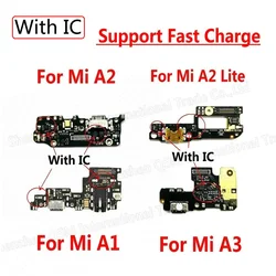 Original Charging Board For Xiaomi Mi A1 A2 lite A3 5X 6X CC9E PCB Dock Flex Connector USB Charge Port Board Spare Parts