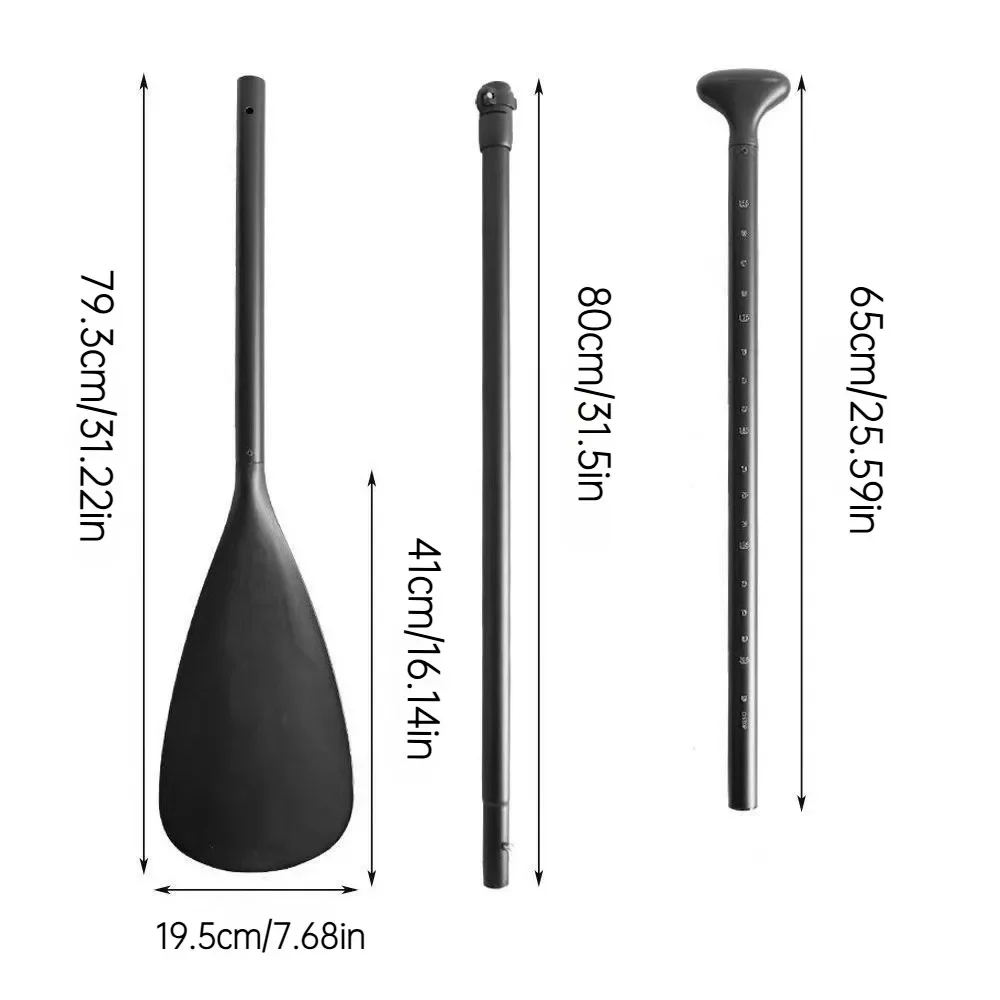 3-Section Adjustable Aluminum SUP Paddle, Floating Stand Up Paddle Board Paddle with Ergonomic Handle, Lightweight & Durable Kay