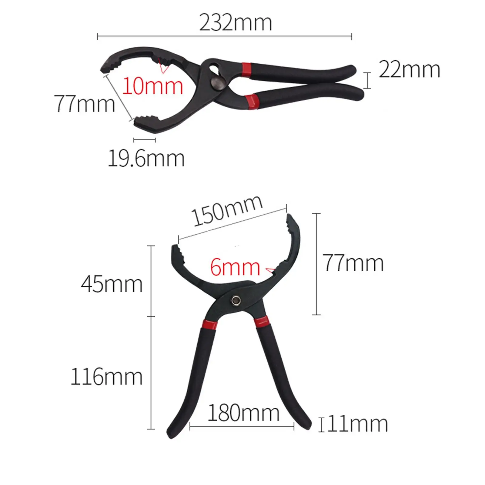 Adjustable Oil Filter Pliers Professional Universal for Cars Trucks Portable Automotive Oil Filter Removal Tool Hand Tool