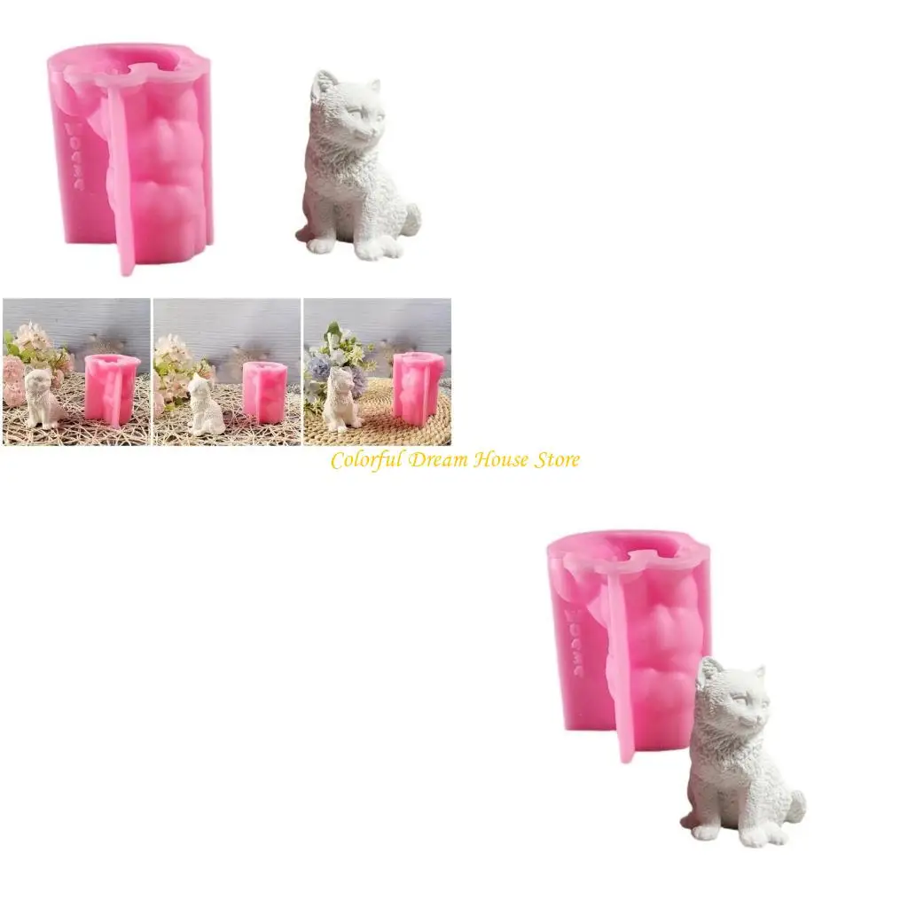 

Delicate Ornament Mold Lovely Cats Shaped Silicone Mould for Jewelry Making
