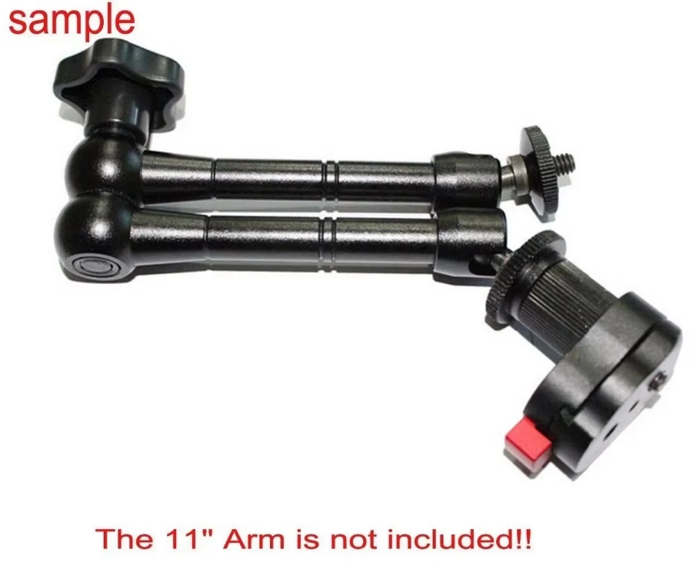 Sistema de placa de liberación rápida en miniatura de 1/4" para cualquier soporte de zapata, soporte de brazo mágico articulado o trípode, placa de tornillo de 1/4, 1/4-20