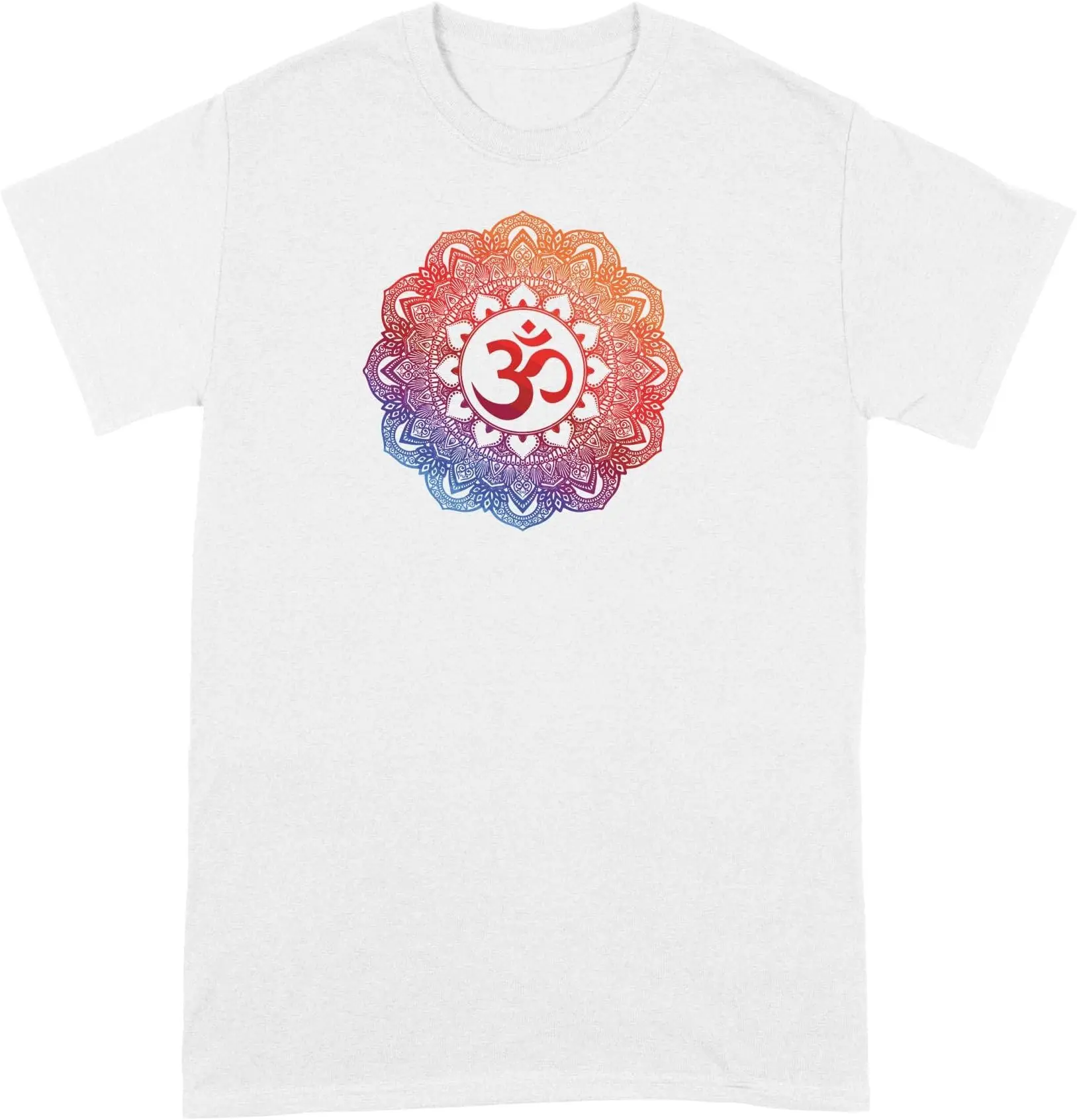 Om Shirt Sanskrit Tshirt Yoga T-Shirt Mantra Tees High Quality 100%Cotton Short Sleeve