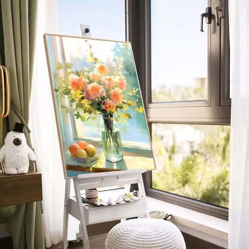 

Pastoral Life Flowers Decorative Paintings Living Room Bedroom Wall Hanging Decoration Painting Bedroom Wall Art Draw Background