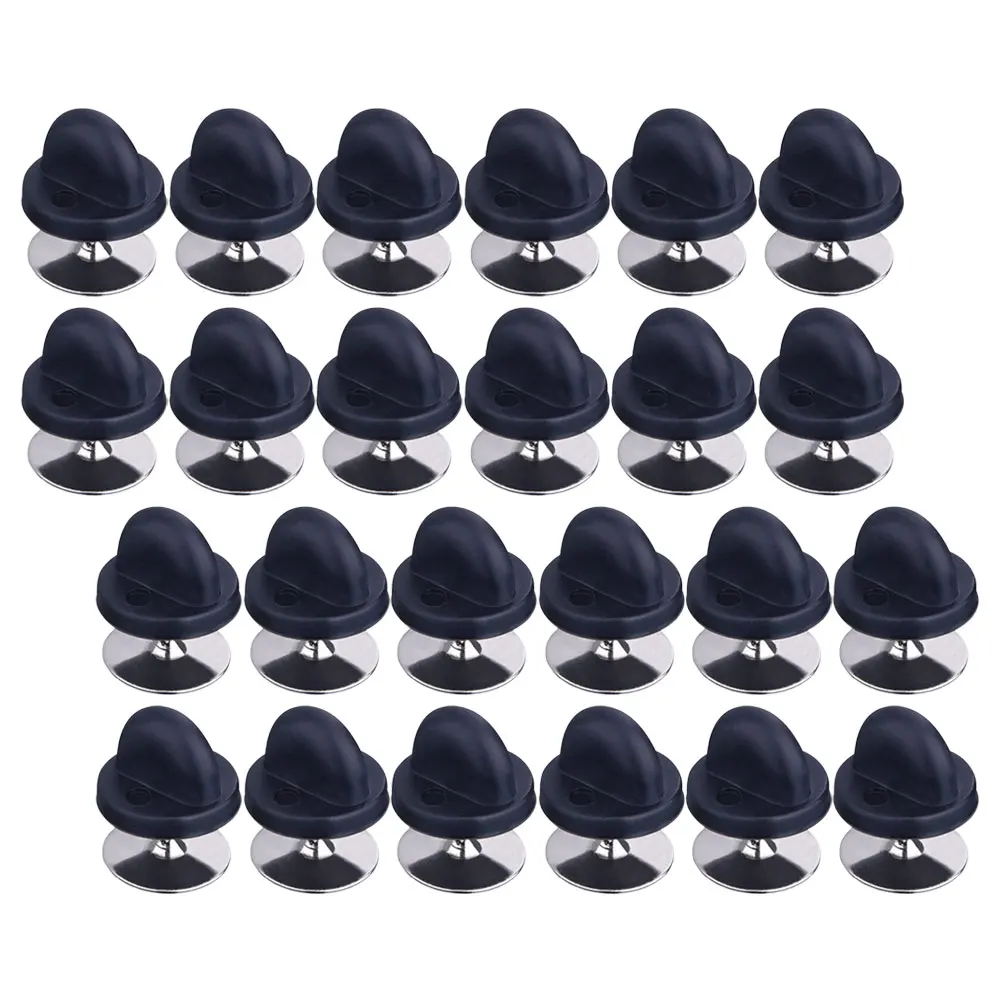 

100 Sets PVC Rubber Brooch Clutch Pins Replacement Backs for Lapel Pin Badges DIY Craft Jewelry Making y