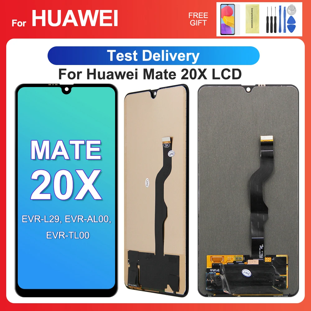 For HUAWEI Mate 20X 7.2''For  Mate 20 X EVR-L29 AL00 TL00 LCD Display Touch Screen Digitizer Assembly Replacement