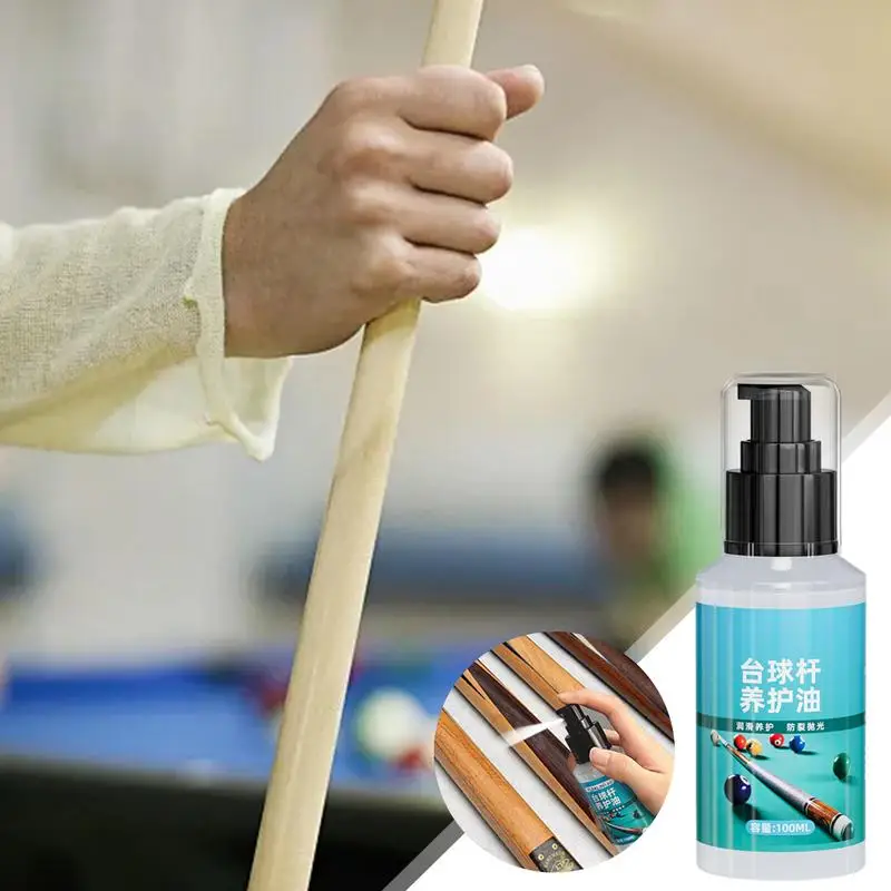 Pool Cue Oil 100ml Pool Cue Conditioner Pool Cue Conditioner Pool Stick Maintenance Oil 100ml Cue Stick Oil Protective