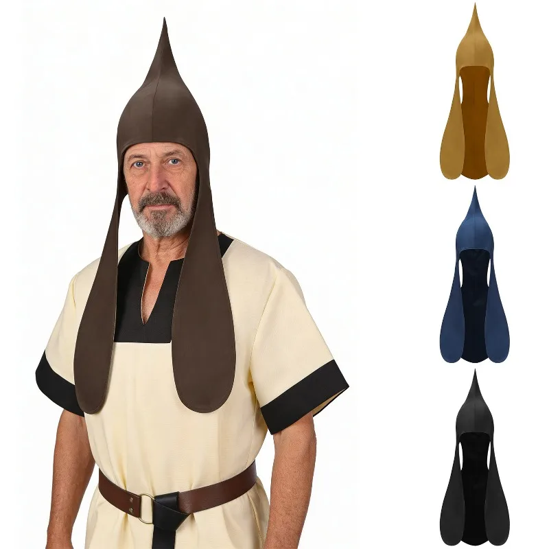 Medieval Ear Hat, Mordecai Hood, Men's Victorian Clothing Accessories