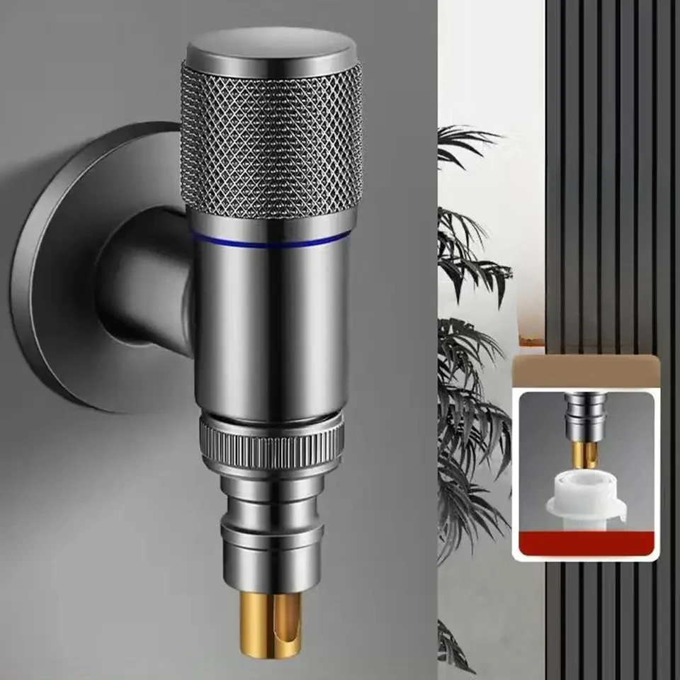 

Washing Machine Faucets Stainless Steel Single Cold Water Tap Wall Mounted G1/2 Outdoor Garden Mop Pool Tap New Style