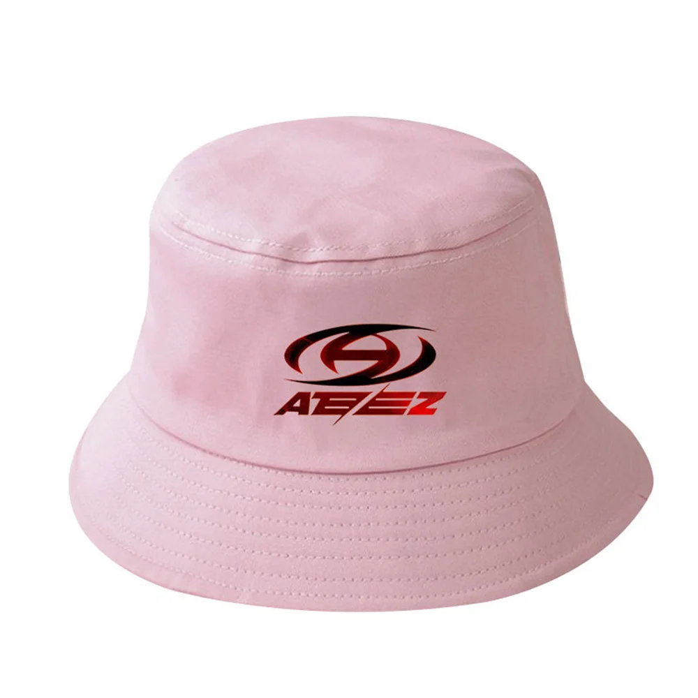 

Kpop ATEEZ Canvas Cap Fashion Dome Print Bucket Hat Women Summer Sunhat Clothing Accessories YeoSang HongJoong Support Gift