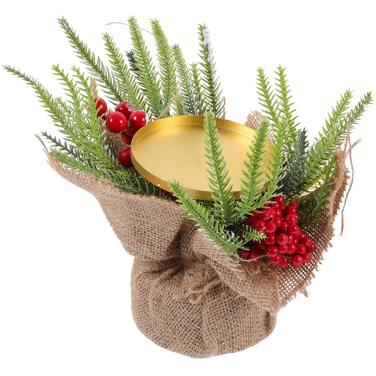 

Christmas Holder Decorative Stand For Party Tabletop Decoration Xmas Centerpiece Tea Light Holder Desktop Decor