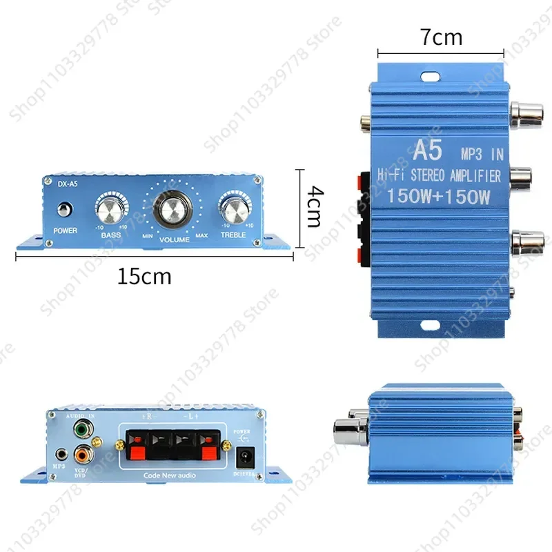 Enhance your audio experience with the DX-A5 Power Amplifier, a compact and efficient solution designed for car computers and