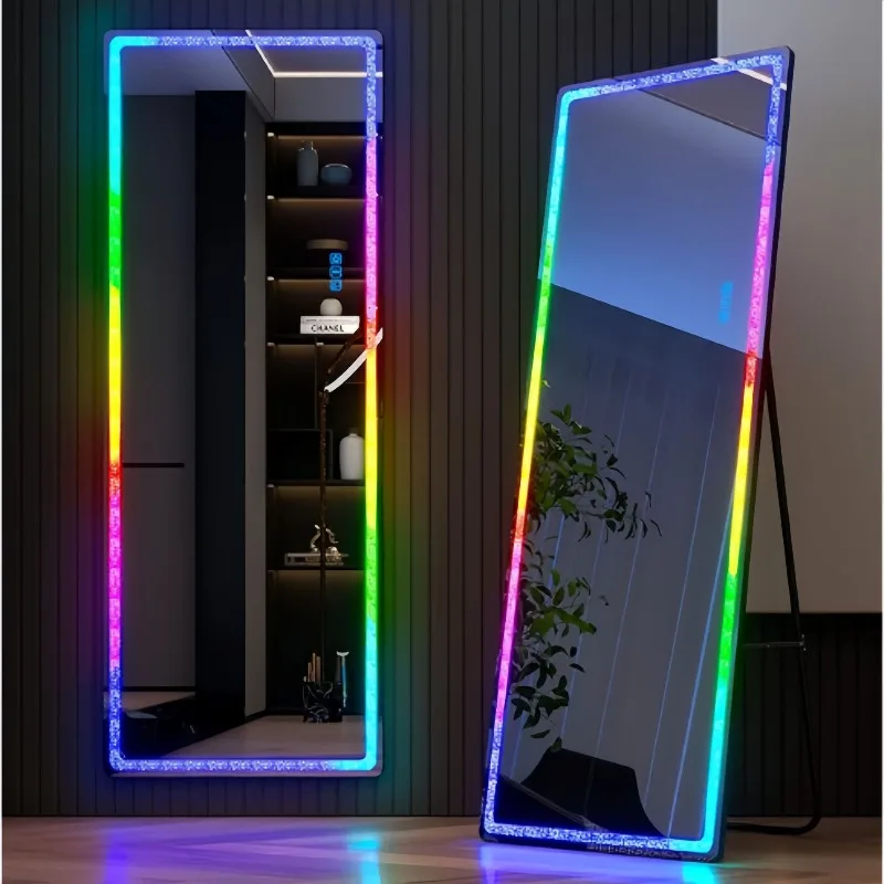 RGB dressing floor-to-ceiling mirror wall-mounted wall-mounted girls' bedroom wall-mounted fitting mirror floor-to-ceiling