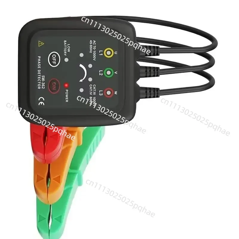 SW362/SW365 Non-Contact Phase Sequence Table Detection Three-Phase Power Phase Sequencer AC Phase Sequencer
