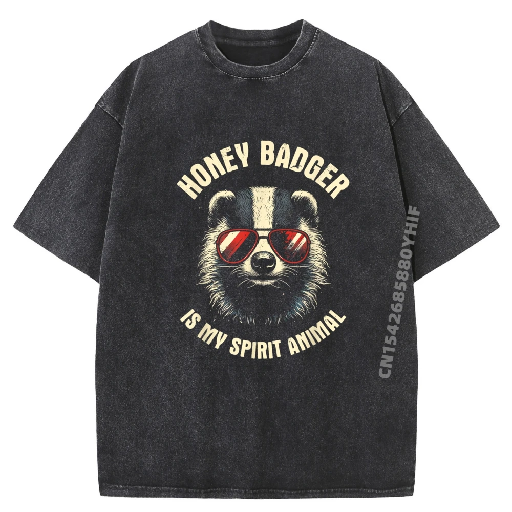 

Медовый барсук — мой дух, животные, забавные любимые животные, большие и высокие футболки, свободная стираная дизайнерская одежда, мужской подарок