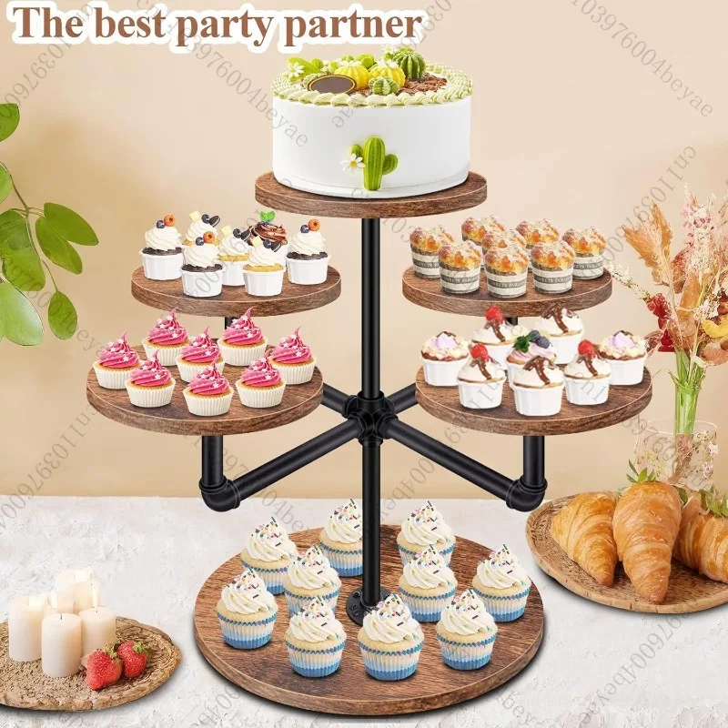 Wooden Cupcake Stand Vintage Country Style Wooden Cupcake Stand Cupcake Display Stand