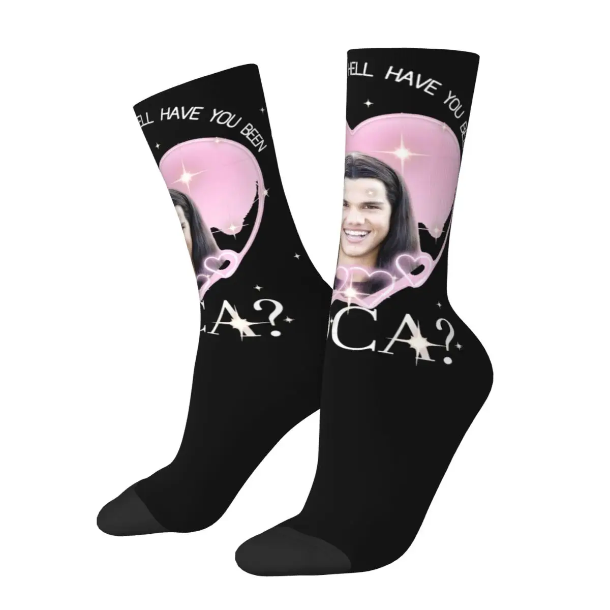 Bella Where The Hell Have You Been Loca Twilight Socks Men's Women's Socks Summer Autumn Winter Middle Tube Stockings Gifts