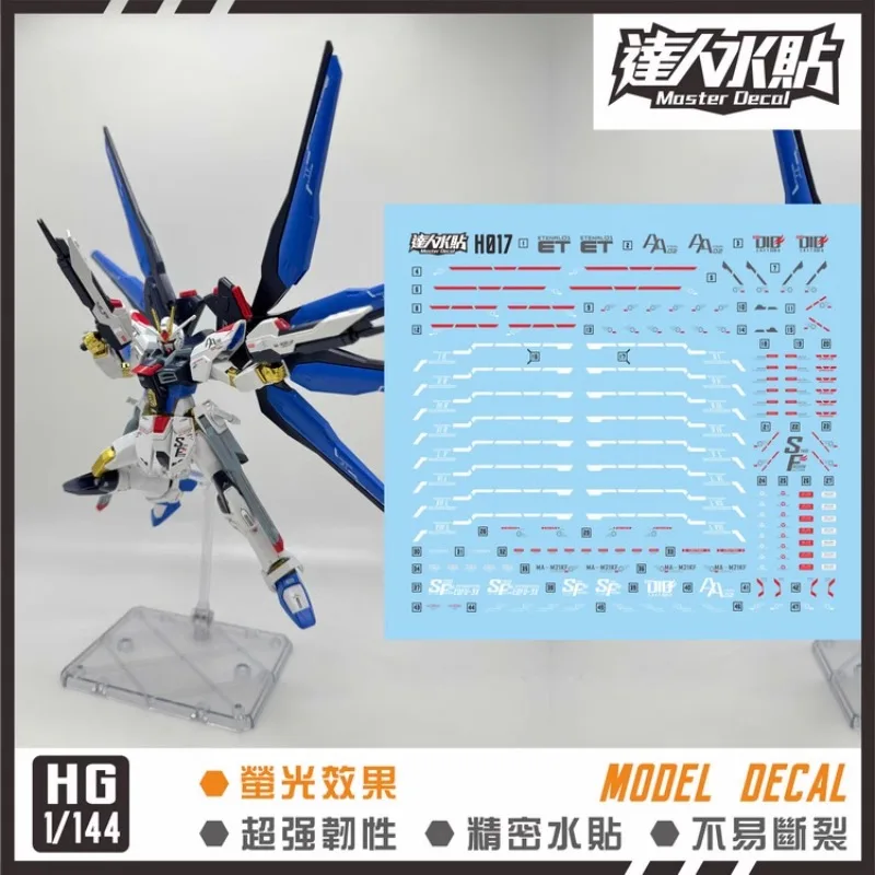 MASTER Decal H017 for HGUC 1/144 ZGMF-X20A Strike Freedom Model Kit Building Fluorescent Stickers Hobby DIY