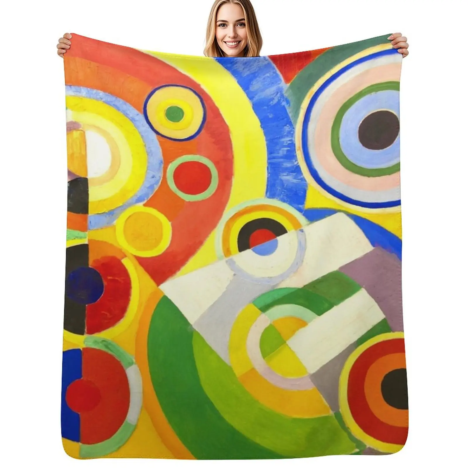 Robert Delaunay - Rythme, Joie de vivre - Couverture douce et confortable pour la lecture et la vision de la télévision