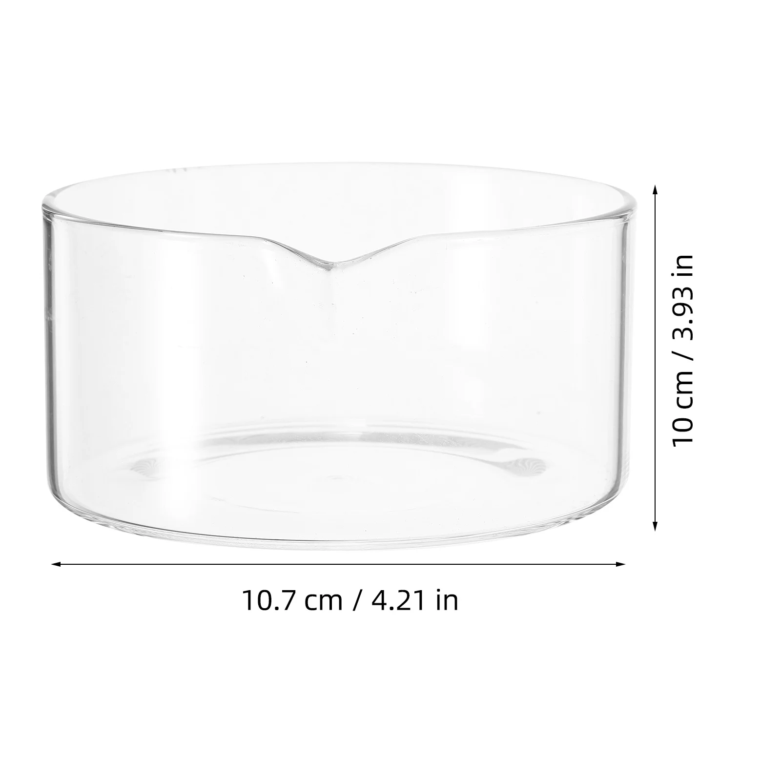 Glass Crystallizing Dish Flat Bottom Heat Resistant Laboratory Equipment Compact Size for Biology Chemistry Experiments
