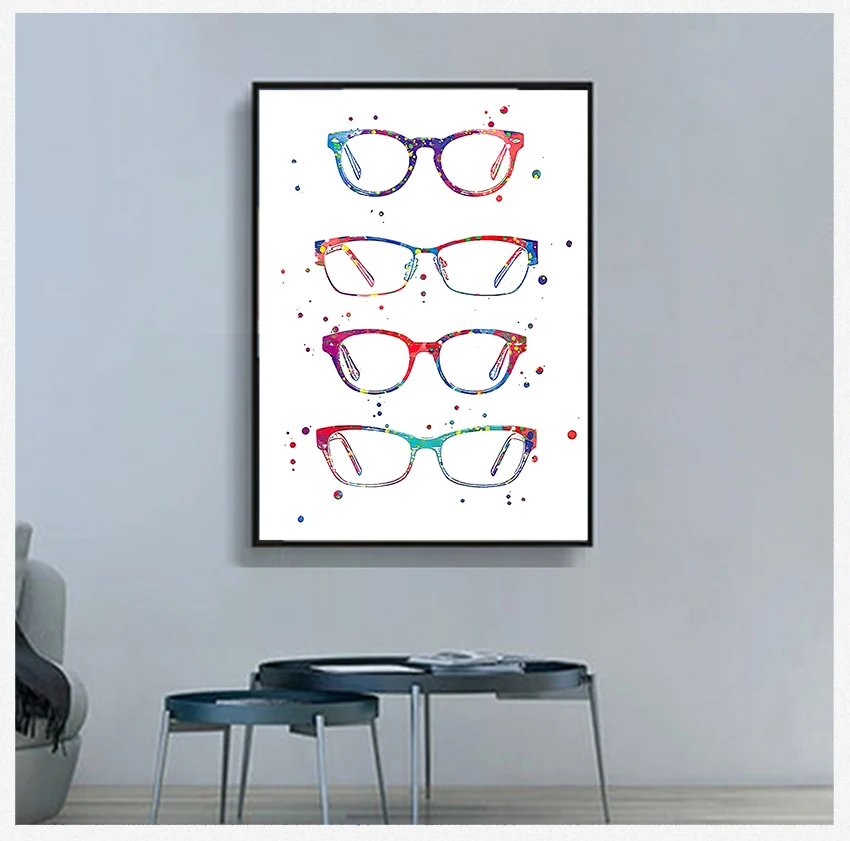 Gift Wall Decor Optometry Art Canvas Painting Wall Picture Modern Glasses Canvas Art Prints And Poster Ophthalmology