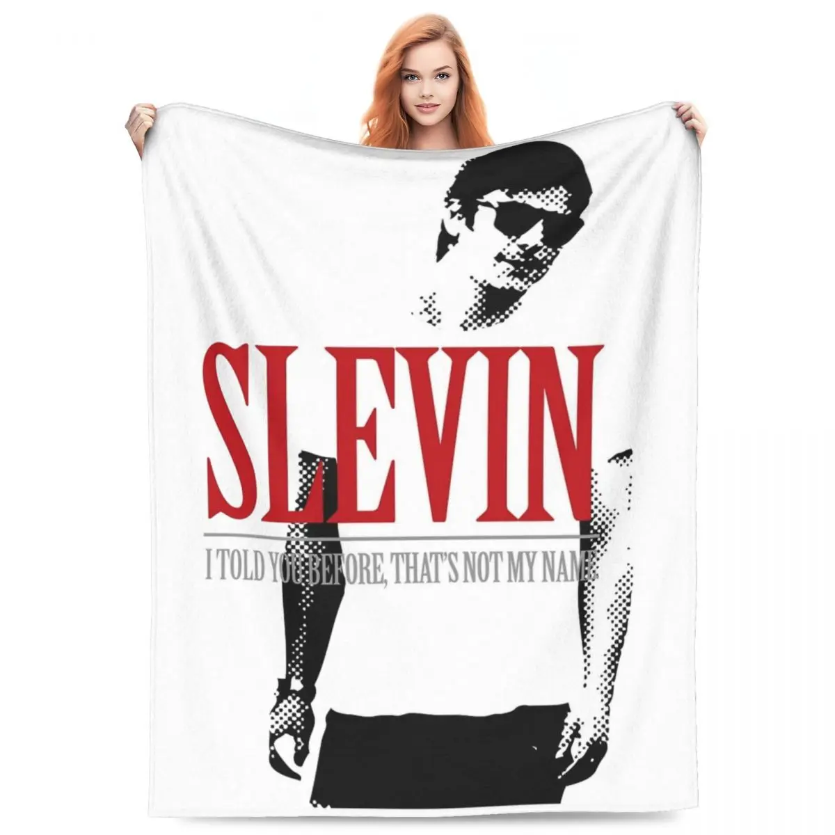 Cozy Lucky Scarface Slevin Blanket Merchandise Sofa Decorative Parody Film 2024 Throws And Blanket Super Soft Velvet for Outdoor