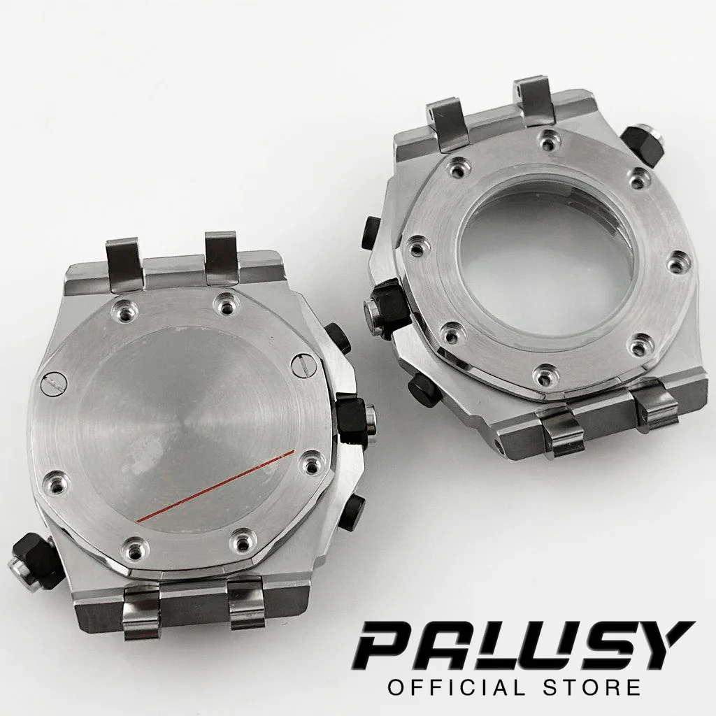 42mm AP Gehäuse Quarzuhrengehäuse VK63 VK64 Chronograph VK61 modifizierte Nutzung Größe 42mm Uhrengehäuse Uhrenzubehör NH35 Teil