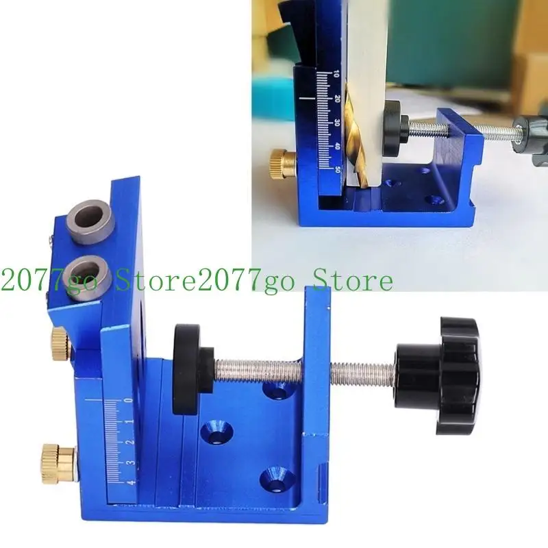

Y1UD Doweling Jig Set Vertical Drill Guide Hole Locator Hole Puncher Woodworking Tool