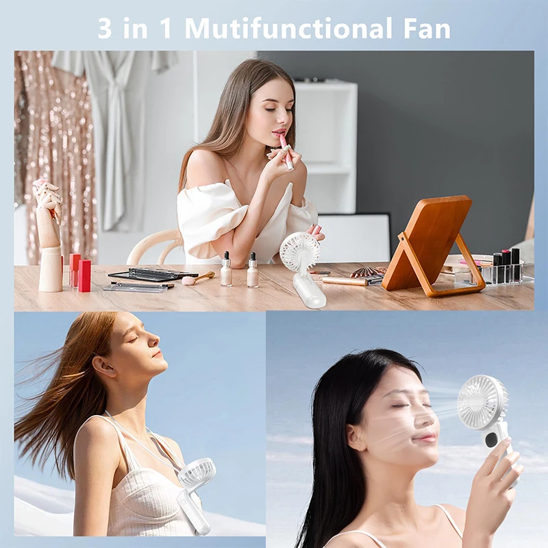 Mini Frost Fan Portable Air Conditioner AC Cooler Humidifier Personal Air Cooler With1/2/3 H Timing 7 Colors LED Light