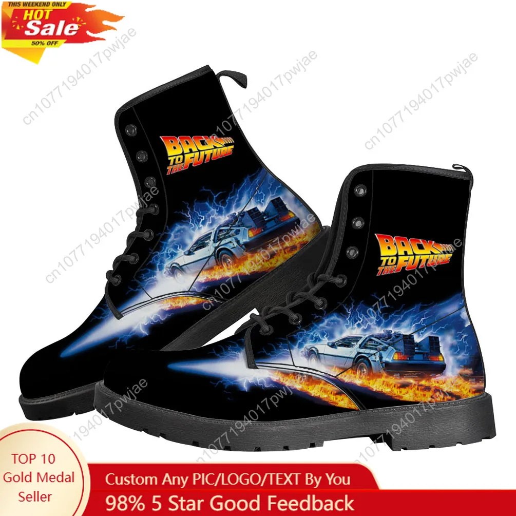 العودة إلى المستقبل أفلام الخيال العلمي أحذية كاجوال للرجال والنساء أحذية مصنوعة حسب الطلب أحذية عالية الجودة وخفيفة الوزن