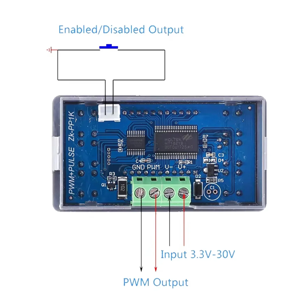 RA--PP1K Dual Mode Signal Generator LCD PWM 1Hz-150KHz Pulse Frequency Duty Cycle Adjustable Square Wave