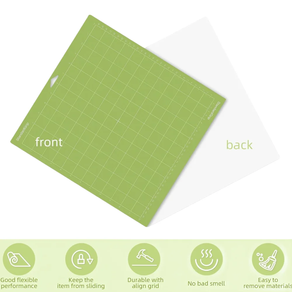3pcs/4pcs 12x12in Vinyl Variety Cutting Mats For Cricut Maker 3/ Maker/ Explore 3,Adhesive Cutting Mats for Making DIY Projects