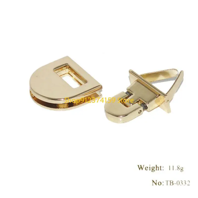 

G5AE Buckle Twist Lock Hardware For Shoulder Bag Handbag DIY Turn Lock Bag Clas