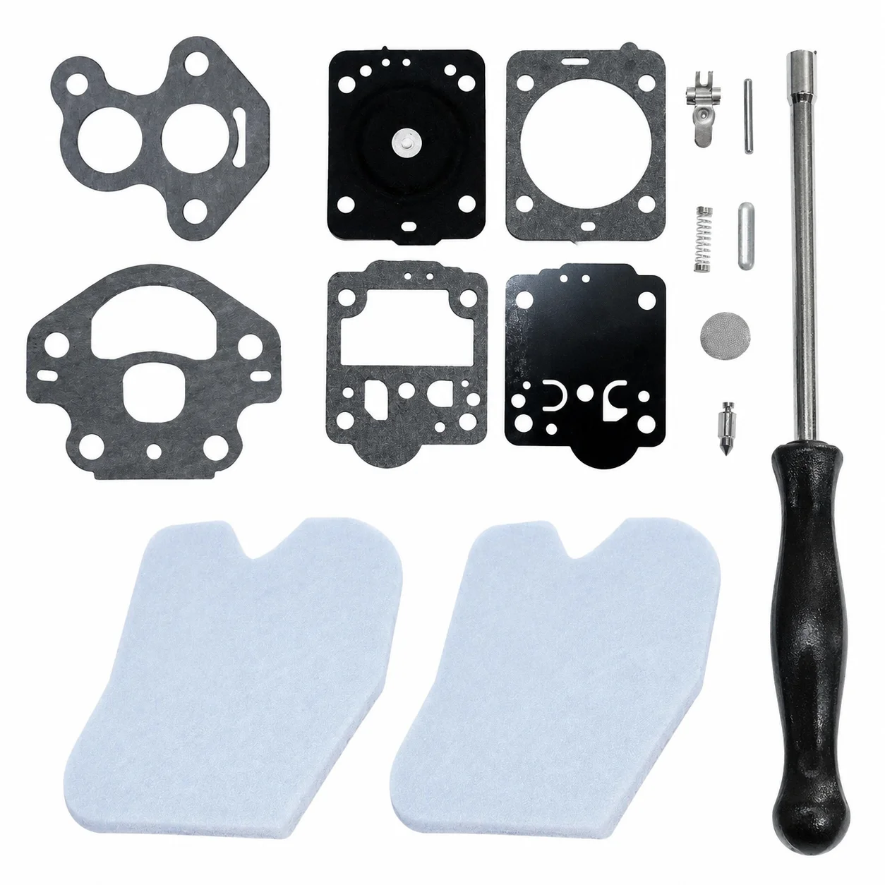 Carburetor Repair Kit Screwdriver Air Filter & Gasket Fits Redmax GZ380 Chainsaw Tune Up Set Replaces OEM 574 71 94-02 Saw Parts