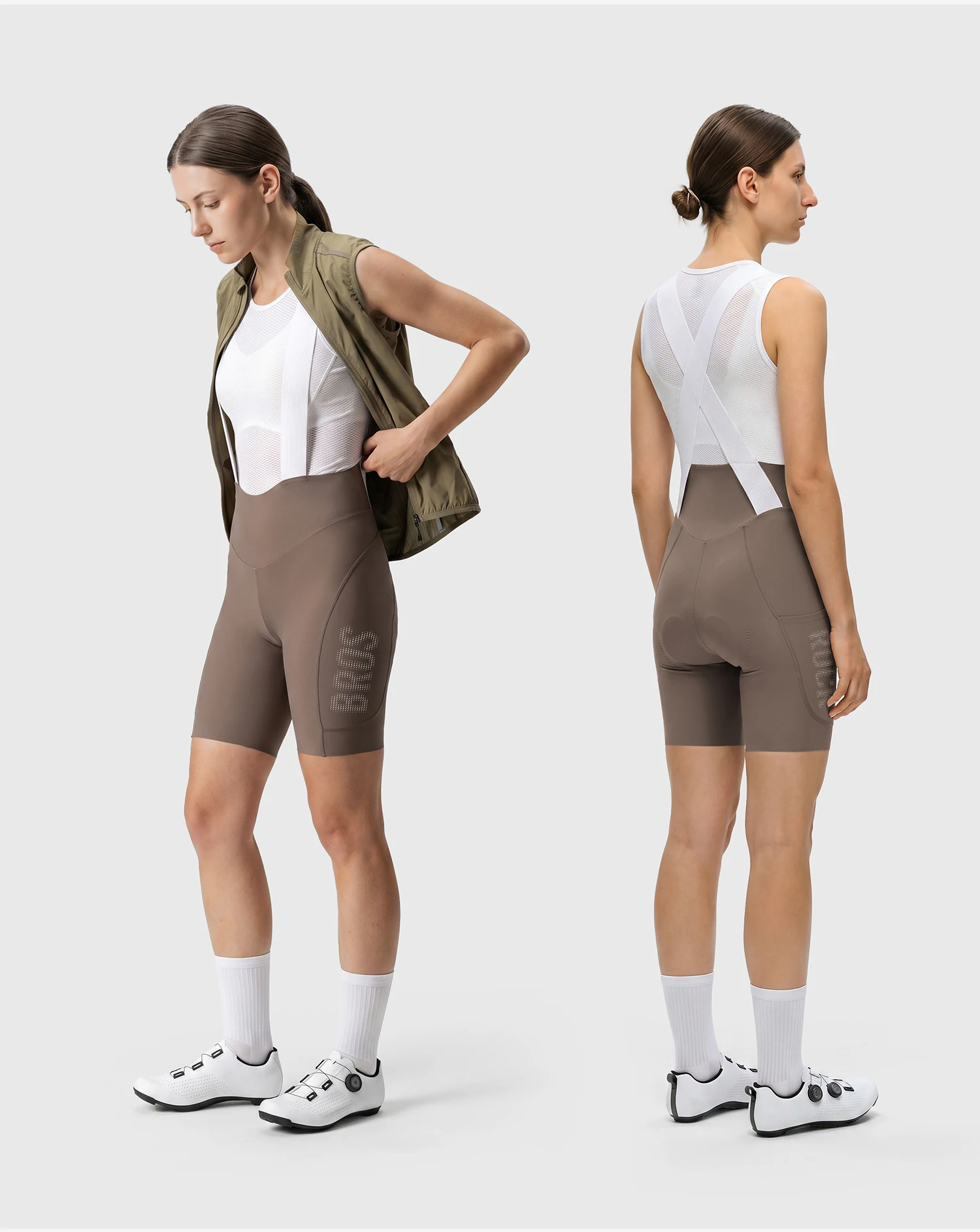 ROCKBROS Damen Radsport-Trägerhose Hochelastische 3D-Suspension-Radshorts Leichte Atmungsaktive Antibakterielle Radhose – Detail 22