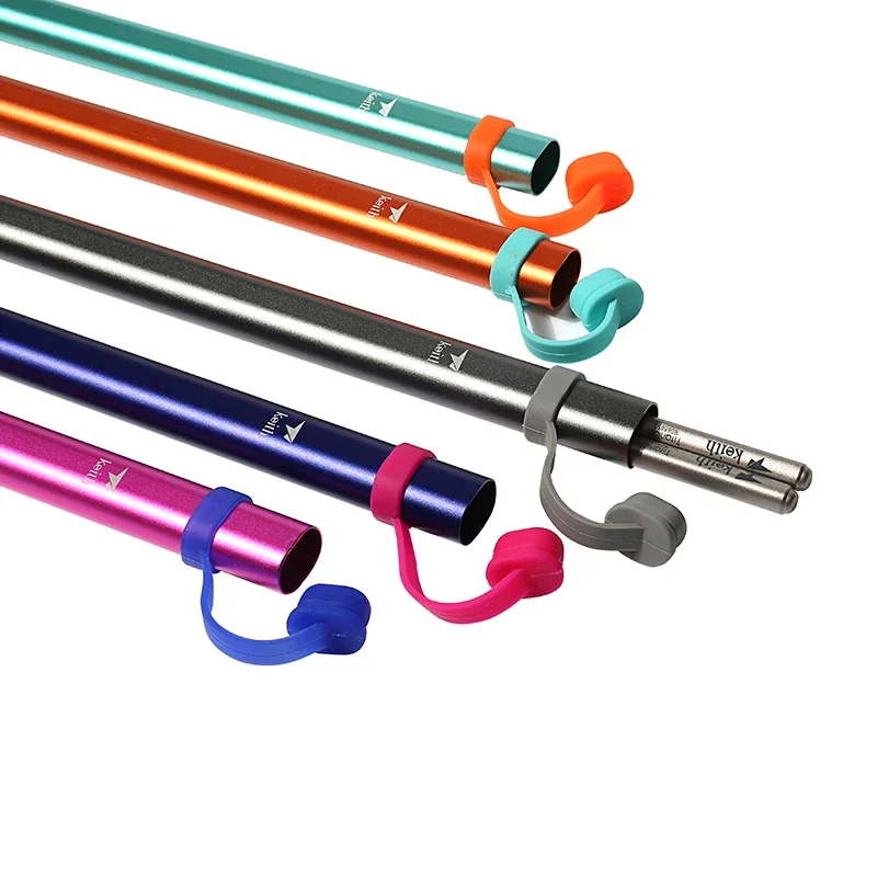 Chopsticks Storage Tubes Aluminum Alloy Box Case For Titanium Chopsticks Storage Box Without Chopsticks 5 Colors Choices Ti5800
