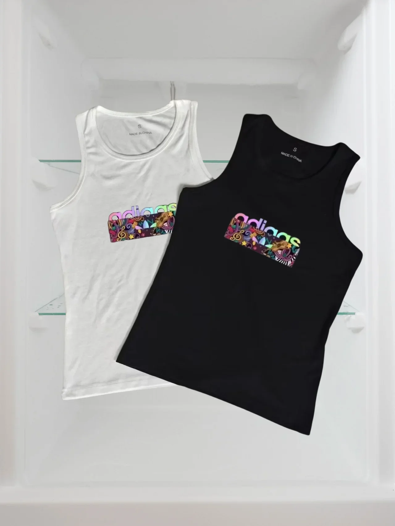 

2025 Fashion Brand American Tank Top Summer Sports Men's and Women's Sleeveless Tank Top Printed Tank Top Breathable