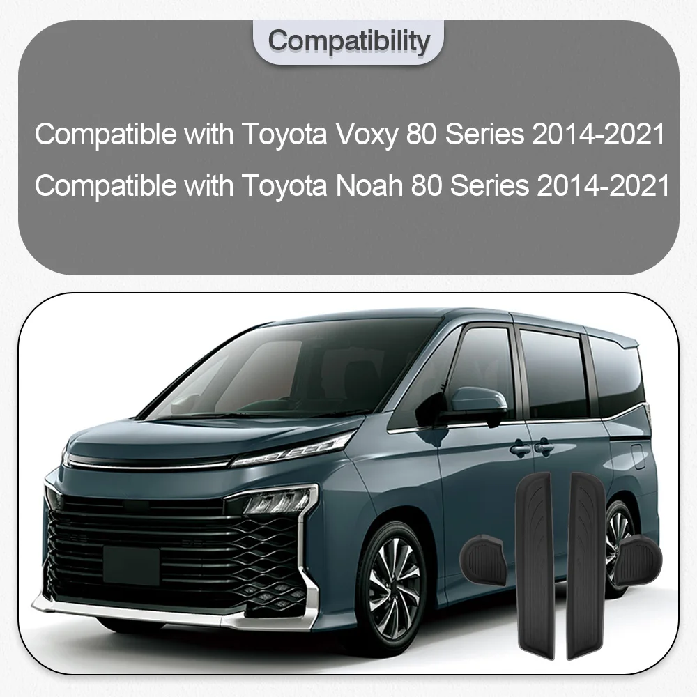 

4pcs Car Door Handle Storage Organizer Front Left Right For Toyota Voxy Noah 80 Series 2014 2015 2016 2017 2018 2019 2020 2021