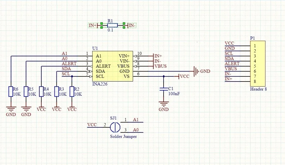 INA226 IIC I2C Interface Bi-directional Current/Power Monitoring Sensor Module For Arduino
