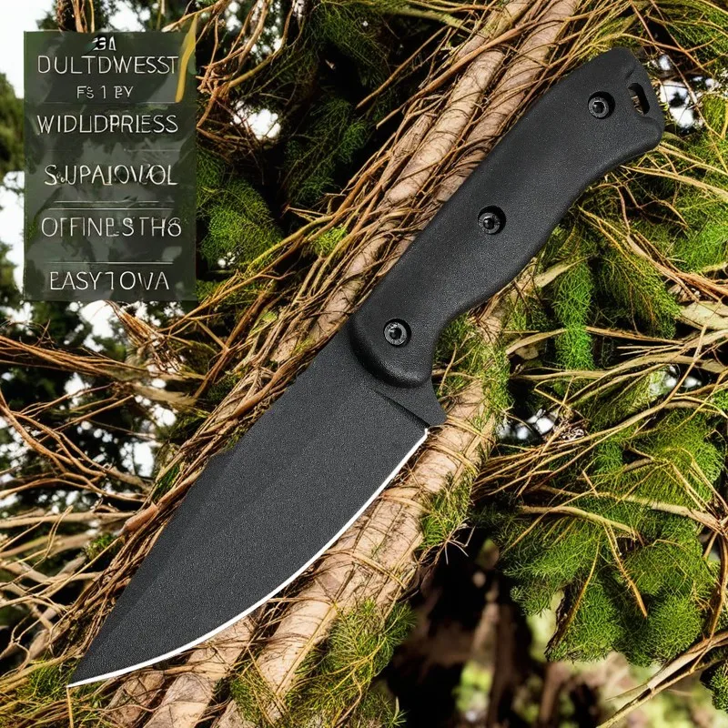 Portable Becker Bk18 Nessmuk Fixed Knife D2 Nessmuk Blade Nylon Glass Fiber Handles Tactical Polymer Knives Outdoor Hunting Tool