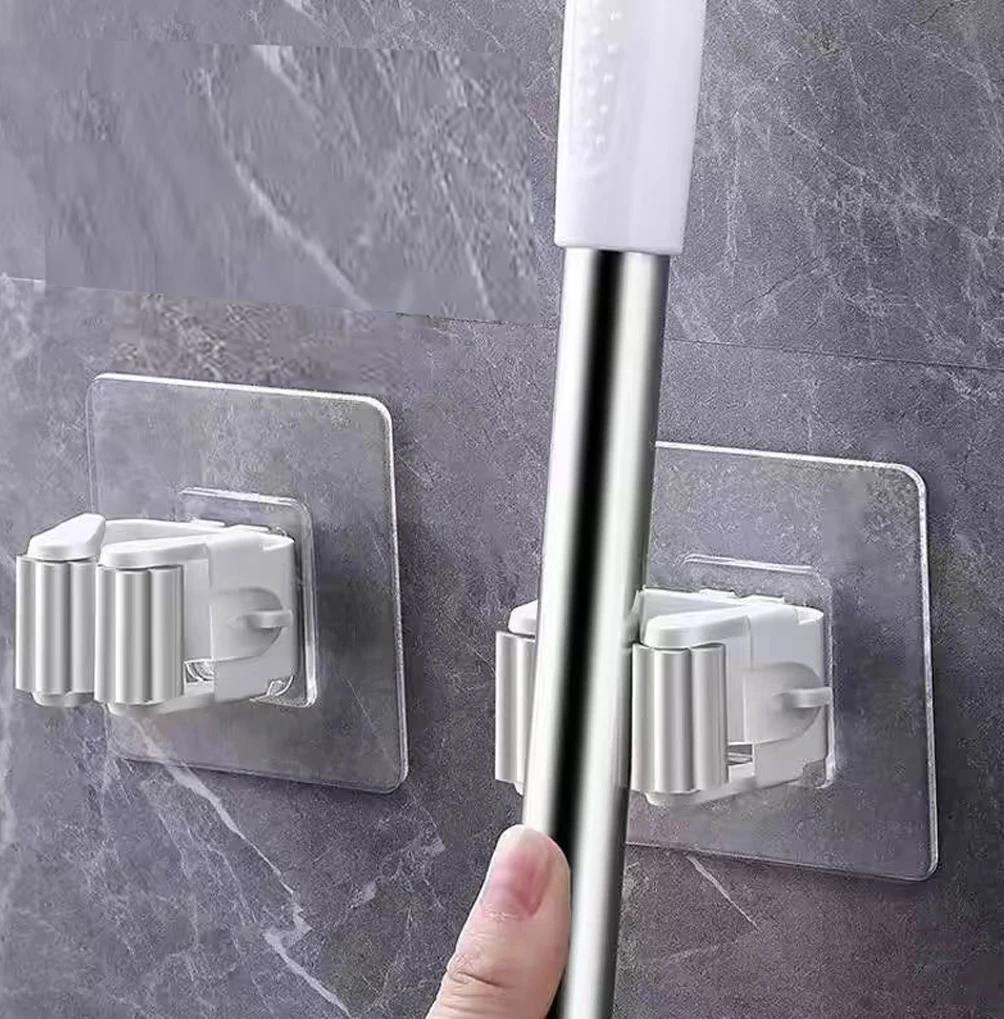 Sweeping Brush Hook No-Punch Storage Organizer Broom Holder Lightweight Mop Holder For Storage Kitchen Home - Image 4