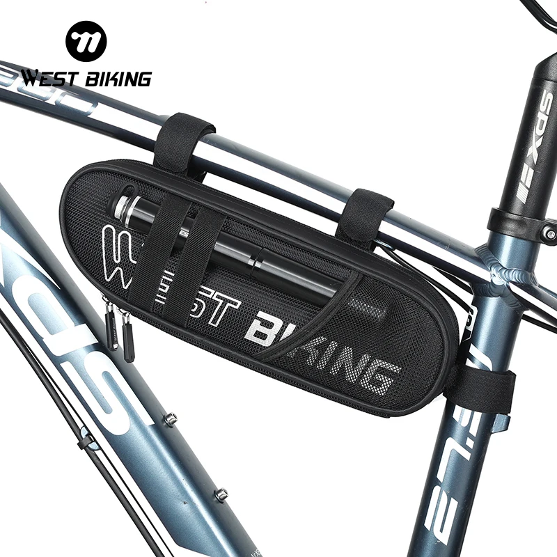 

WEST BIKING Cycling Bag Bicycle Repair Tool Storage Pannier Rainproof MTB Road Bicycle Frame Front Triangle Bike Tube Bags