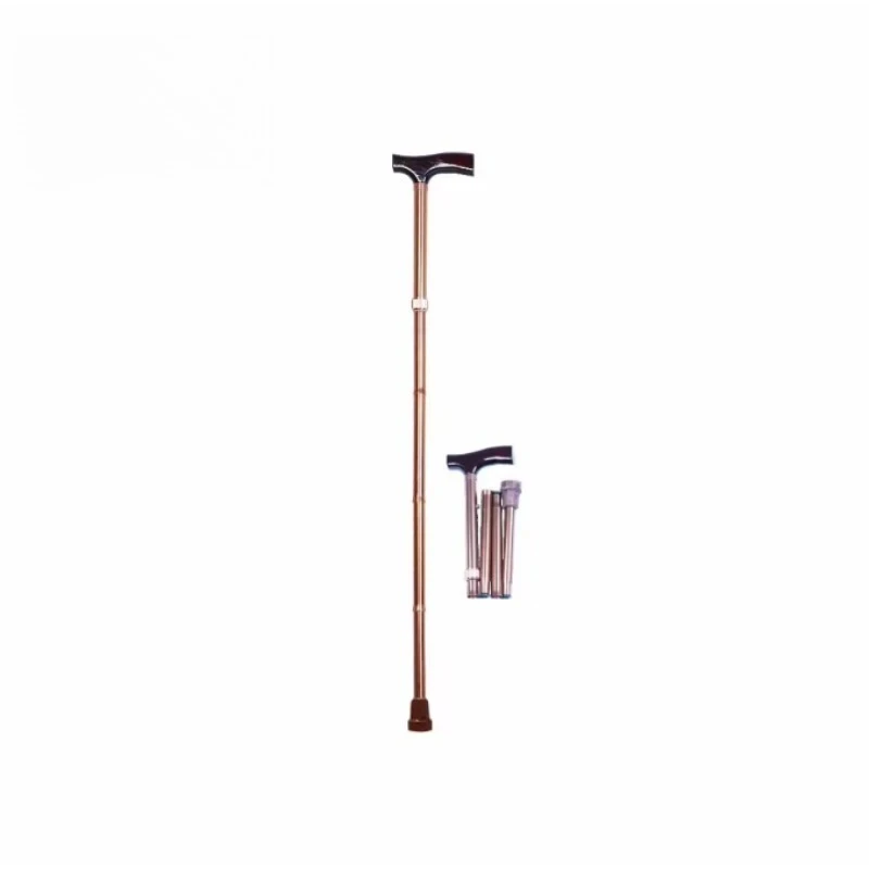 Factory Direct Height Adjustable Beach Walking Stick for Rehabilitation Therapy Folding Hiking Climbing Cane