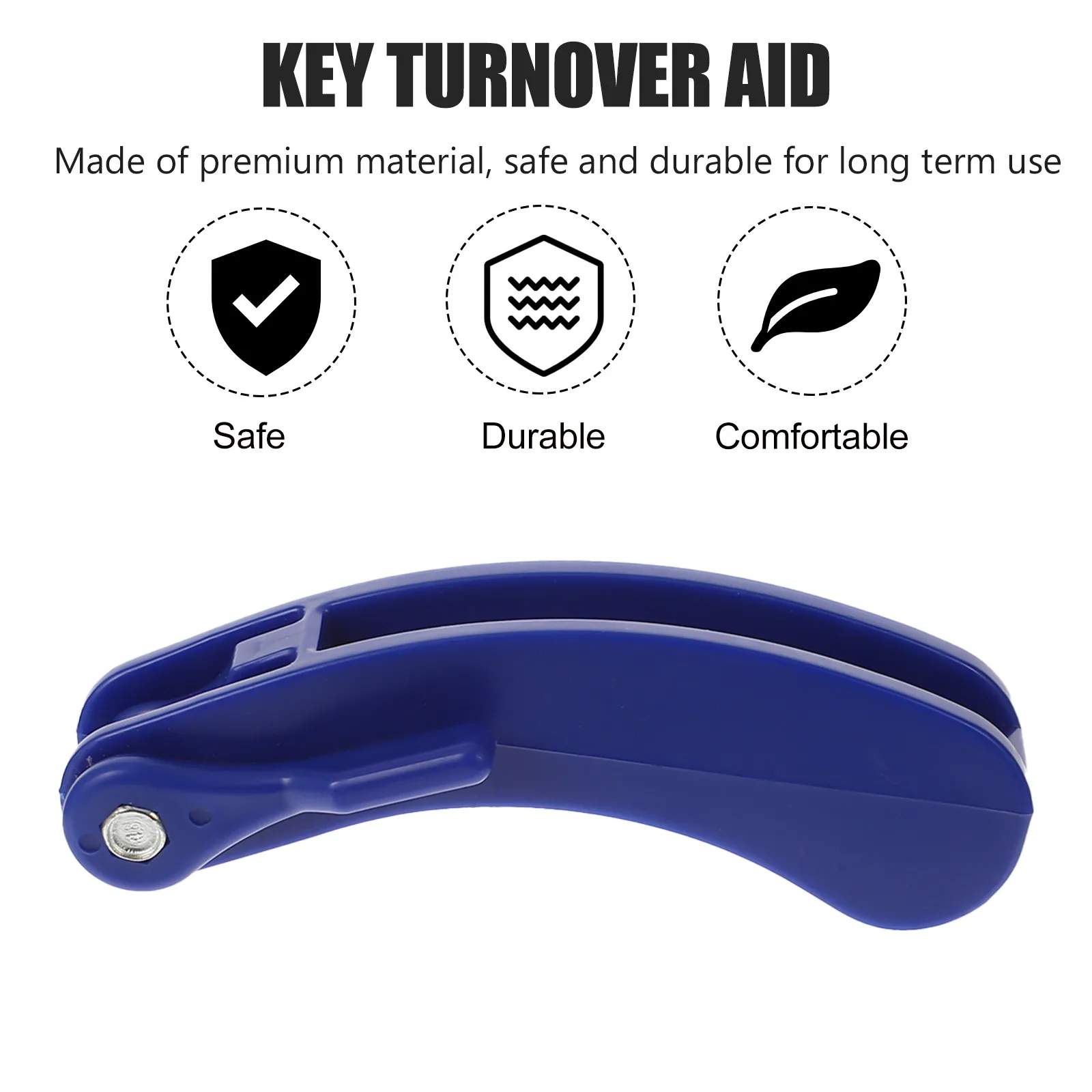 Key Turner Mobility Aid for Elderly Two Keys Plastic Key Turn Assistance for Arthritis Carpal Tunnel Nerve Pain Grip