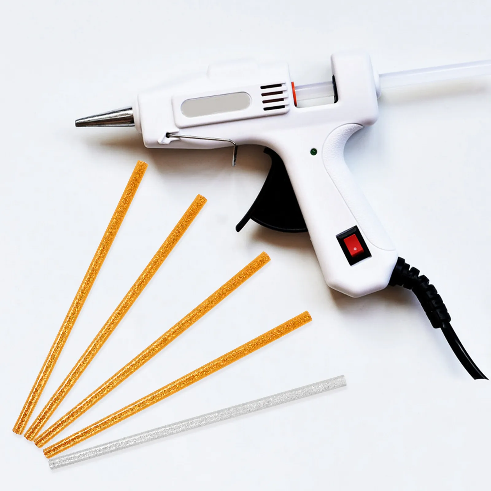 

20pcs Colorful Electric Hot Glue Sticks 11.4Mm Diameter Strong Adhesive For Diy Crafts Heat Melting Gluing Projects Crafting