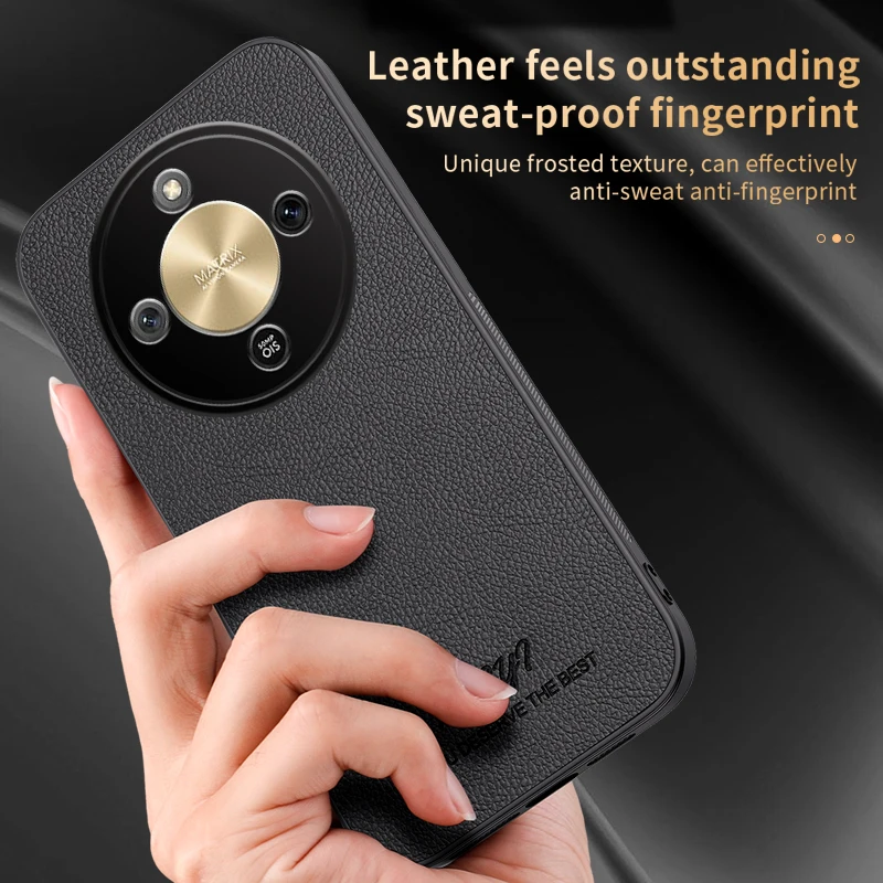 Luxury Business Leather Soft Frame Magnetic Cover For Honor X9D HonorX9D 5G Phone Cases Capa