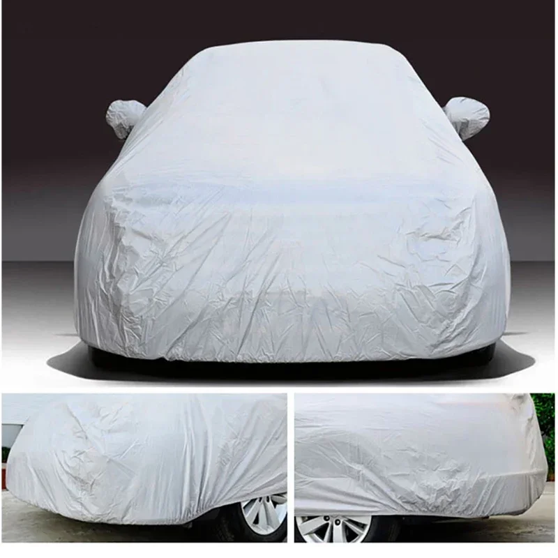 Car Cover Outdoor Protection Full Exterior Snow Cover Sunshade Dustproof Protection Cover Universal for Hatchback Sedan SUV